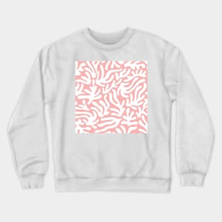 Santorini Summer / Modern Shapes on Blush Pink Crewneck Sweatshirt